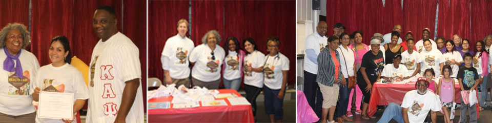 SGS's President Volunteers at Grace AME Church in Catonsville's Community Health Fair Photos